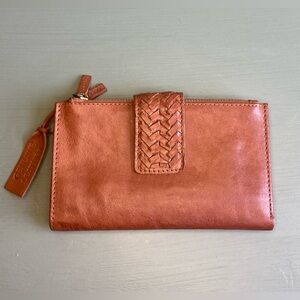 Leather Wallet Woven Detail Made in India